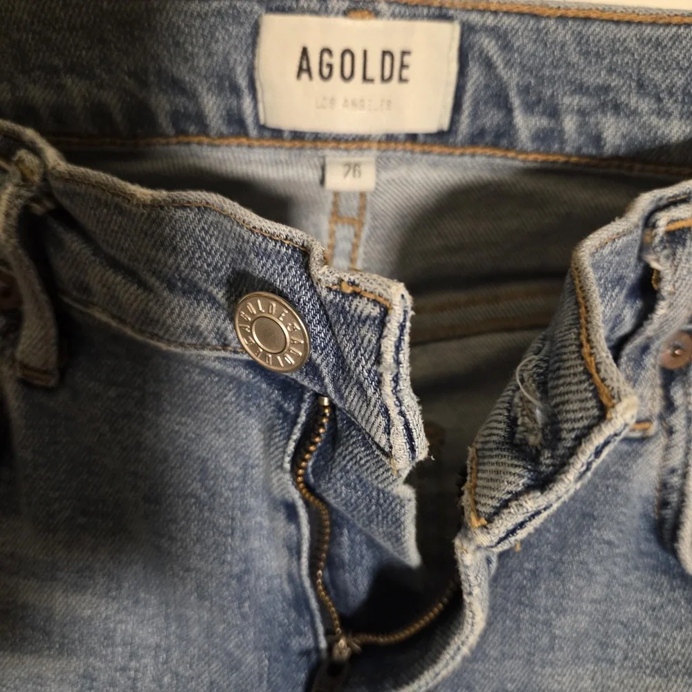AGOLDE‎ Toni High Rise Skinny Crop Jeans Size 26 Light Wash Stretch Denim